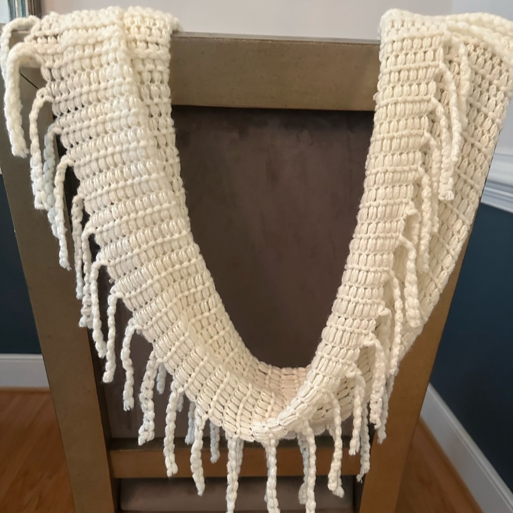 Cream Infinity Scarf